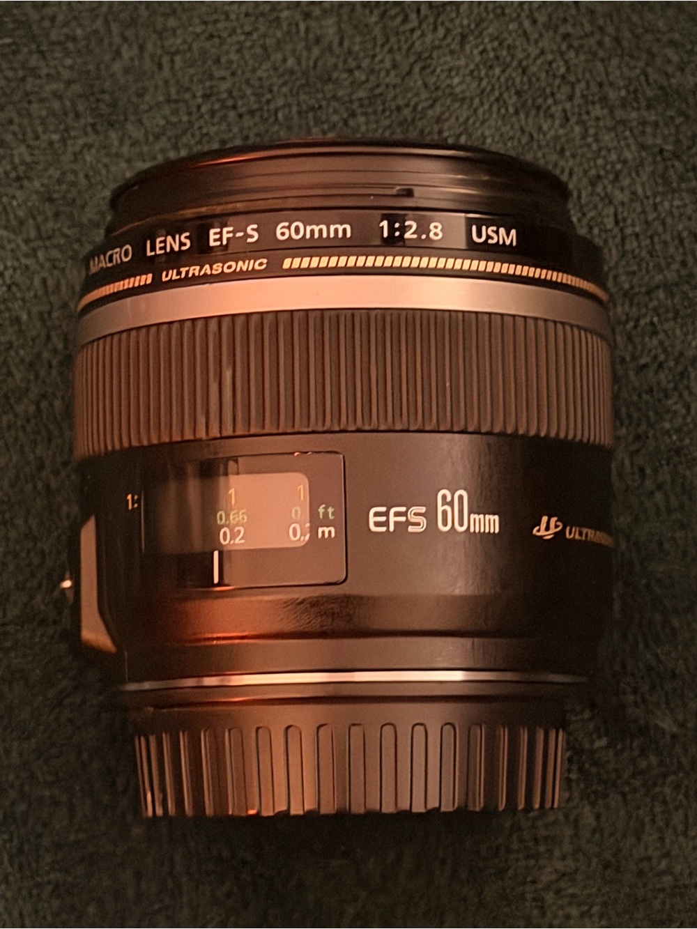 Canon 60mm EFS Macro Lens Ultrasonic w/auto & manual focus
